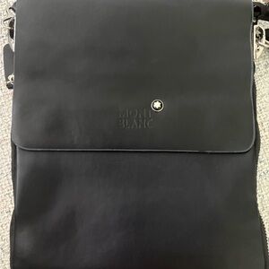 Montblanc Black Leather Shoulder Bag